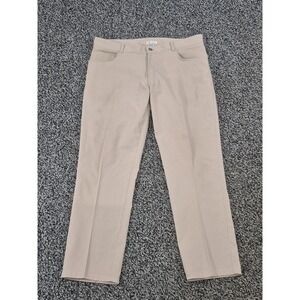 Peter Millar Pants Mens 38x32 Khaki EB66 Performance 5-Pocket ME0EB66FB Golf